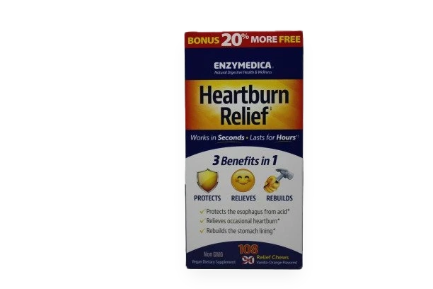 Heartburn Relief, Vanilla-Orange - 108 chewables