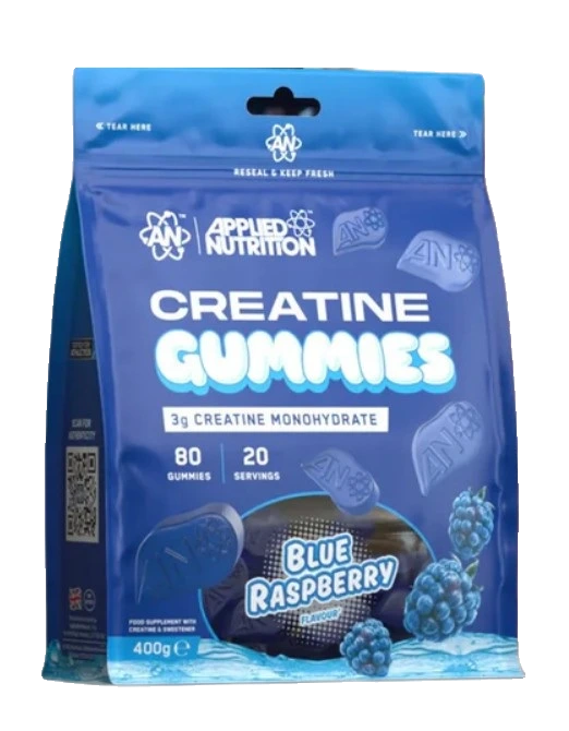 Creatine Gummies, Blue Raspberry - 80 gummies
