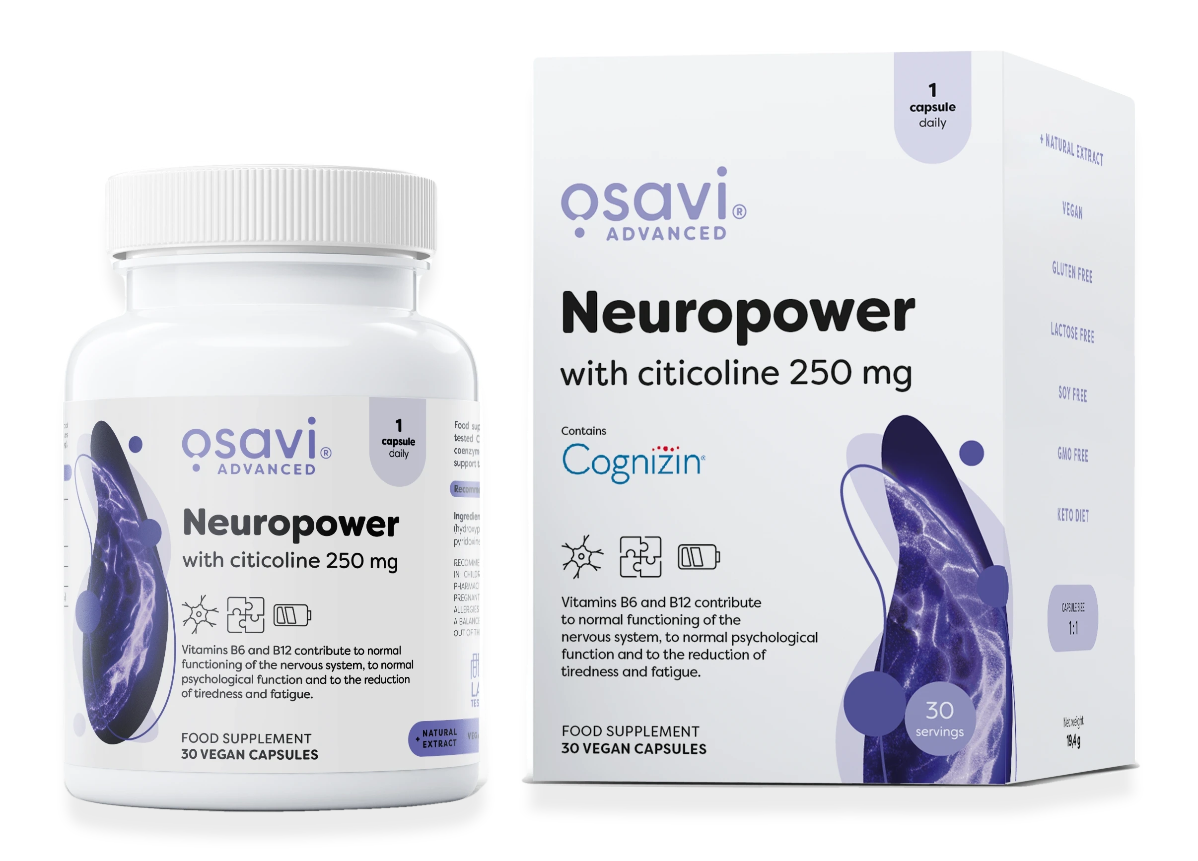 Neuropower with Citicoline, 250mg - 30 vegan caps