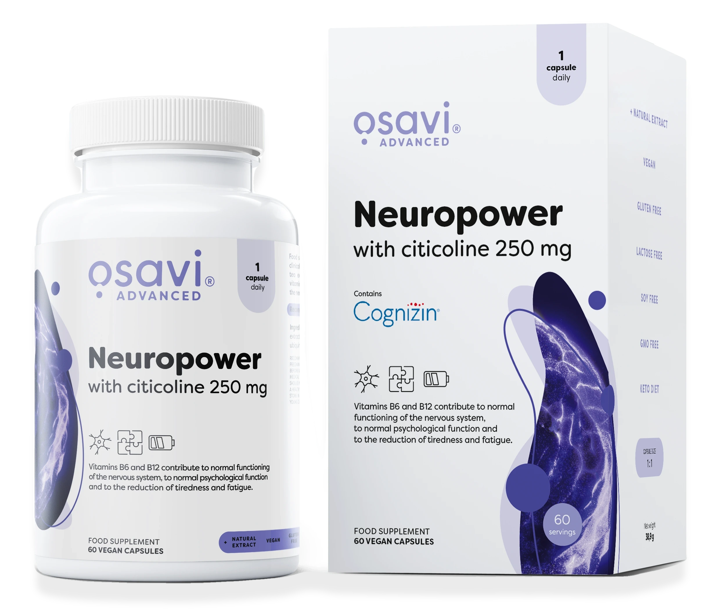 Neuropower with Citicoline, 250mg - 60 vegan caps