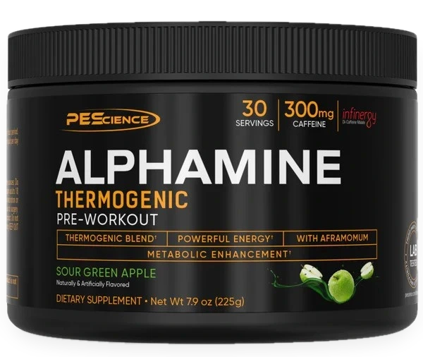 Alphamine, Sour Green Apple - 225 grams