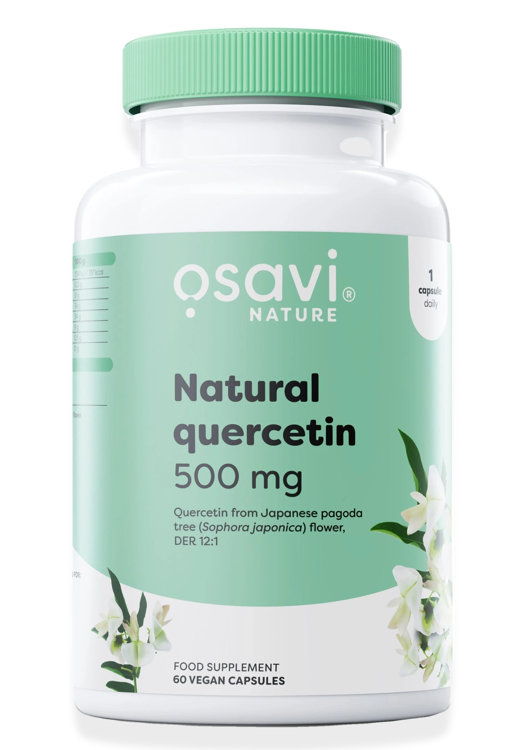 Natural Quercetin, 500mg - 60 vegan caps