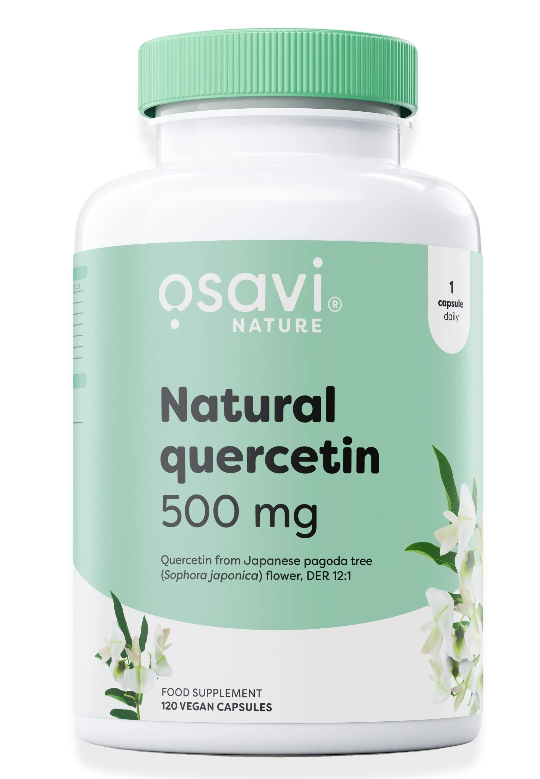 Natural Quercetin, 500mg - 120 vegan caps