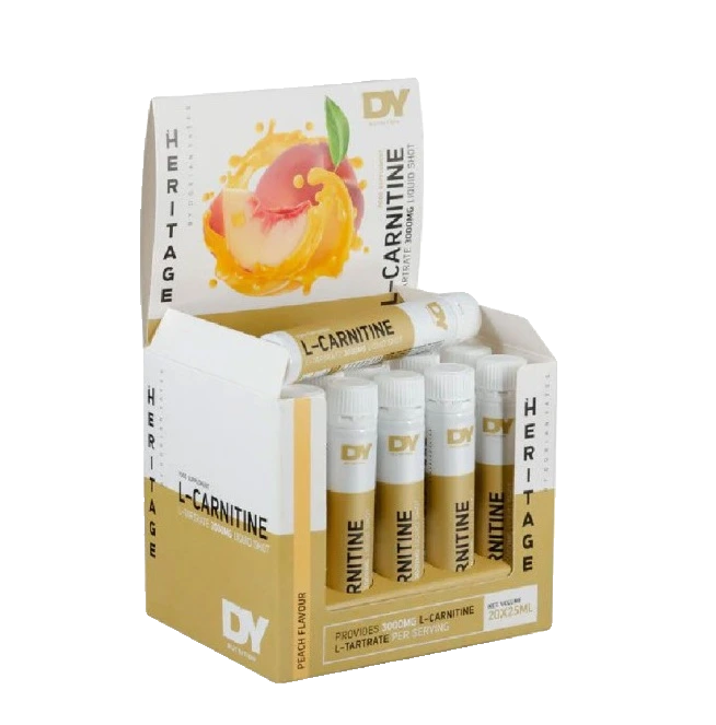 L-Carnitine Liquid Shot, Peach - 20 x 25ml.