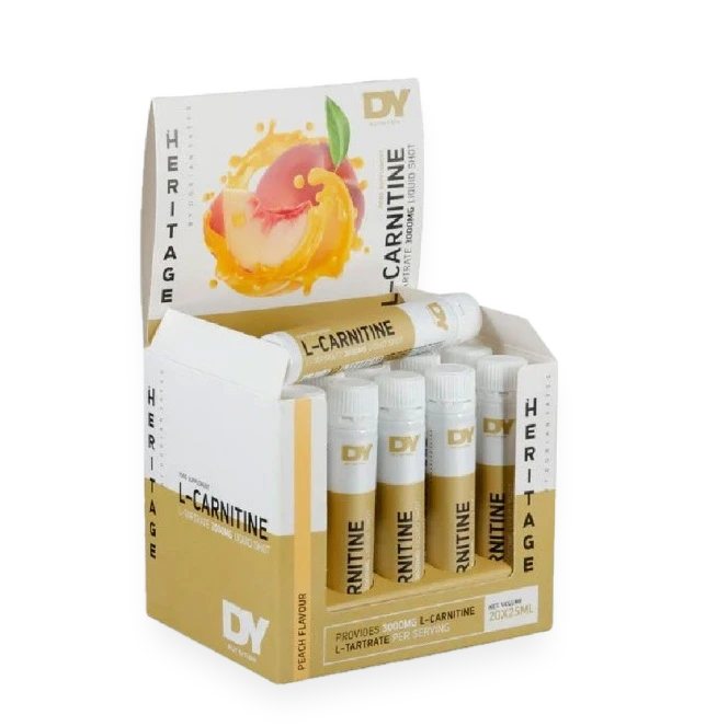 L-Carnitine Liquid Shot, Peach - 20 x 25ml.