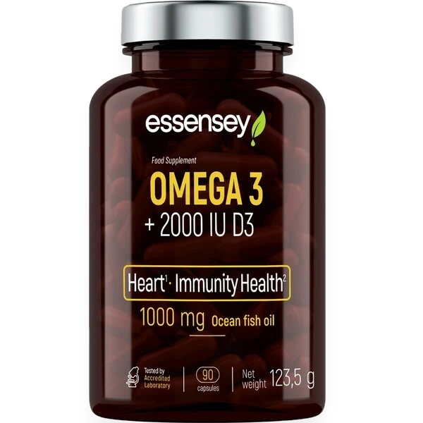 Omega 3 + 2000IU D3 - 90 caps
