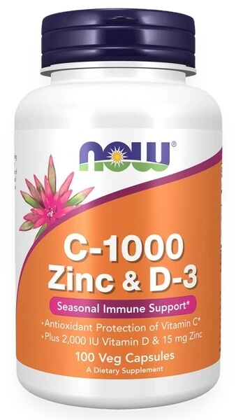 C-1000 Zinc & D-3 - 100 vcaps