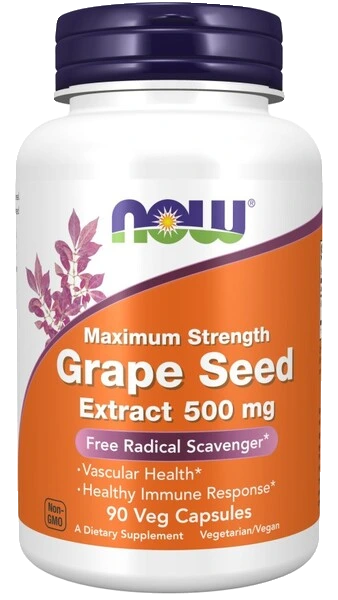 Grape Seed Extract, 500mg Maximum Strength - 90 vcaps