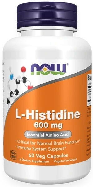 L-Histidine, 600mg - 60 vcaps