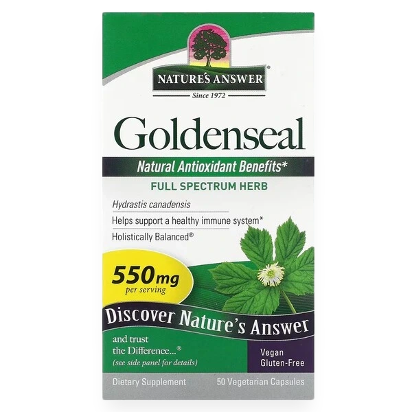 Goldenseal Root, 550mg - 50 vcaps