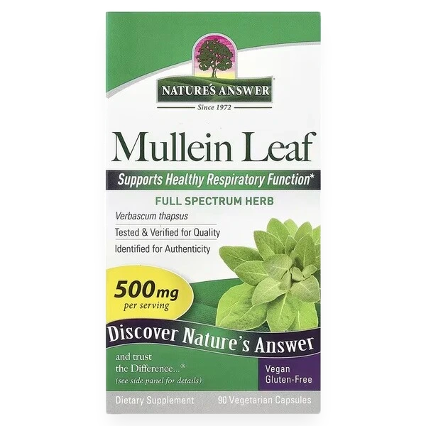 Mullein Leaf, 500mg - 90 vcaps
