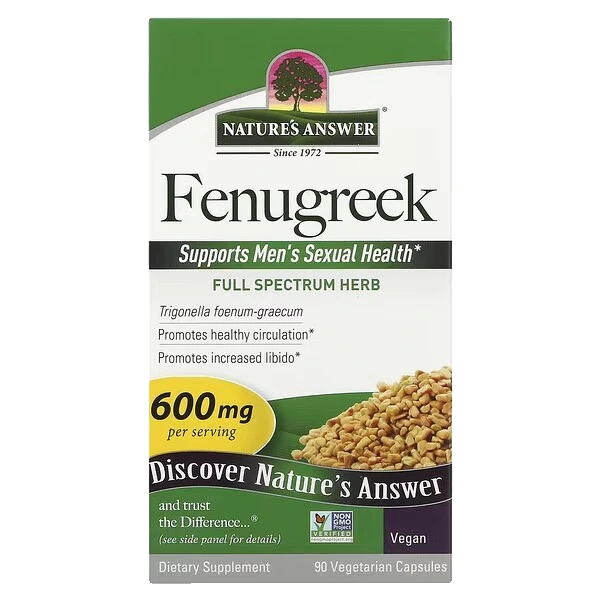 Fenugreek, 600mg - 90 vcaps