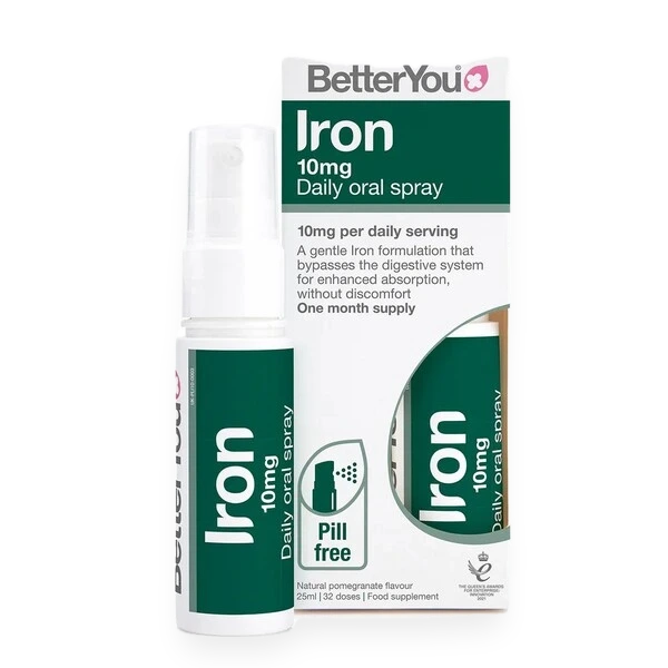 Iron 10mg Daily Oral Spray, Pomegranate - 25 ml.