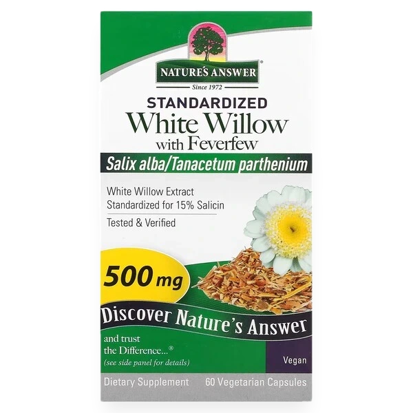 White Willow with Feverfew - 60 vcaps