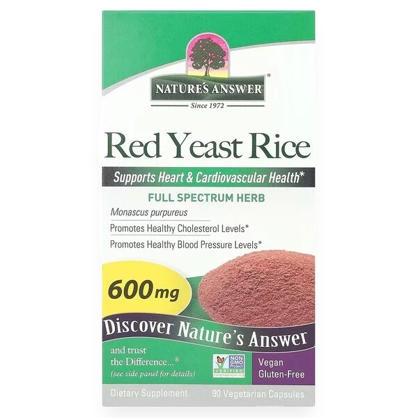 Red Yeast Rice, 600mg - 90 vcaps
