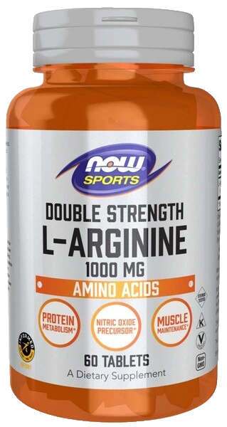 L-Arginine, 1000mg - 60 tablets