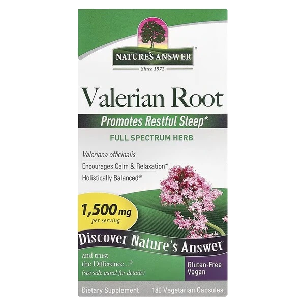 Valerian Root, 1500mg - 180 vcaps