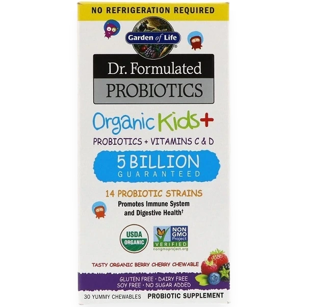 Dr. Formulated Probiotics Kids+, Berry Cherry - 30 chewables