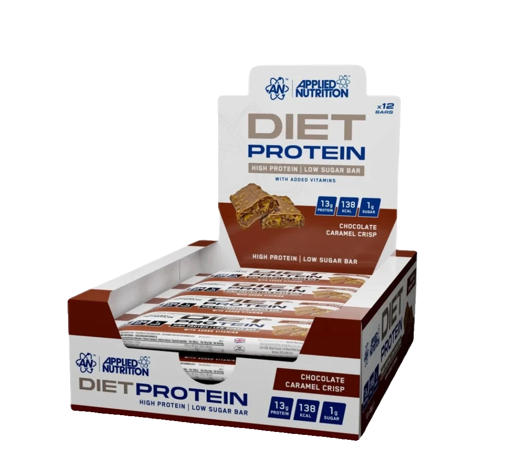 Diet Protein Bar, Chocolate Caramel Crisp - 12 x 45g