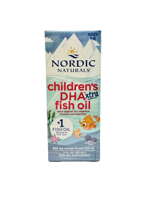 Children's DHA Xtra Fish Oil, 880mg Berry Punch (EN 768990891267) - 60 ml.