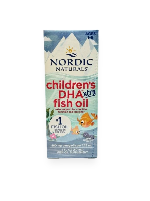 Children's DHA Xtra Fish Oil, 880mg Berry Punch (EN 768990891267) - 60 ml.