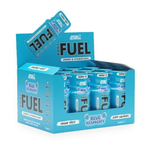 Bodyfuel Energy Shots, Blue Raspberry - 12 x 60 ml.