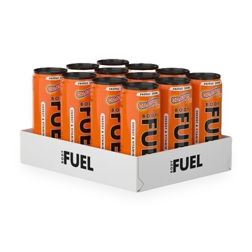 Bodyfuel Energy Cans, Orange - 12 x 330 ml.