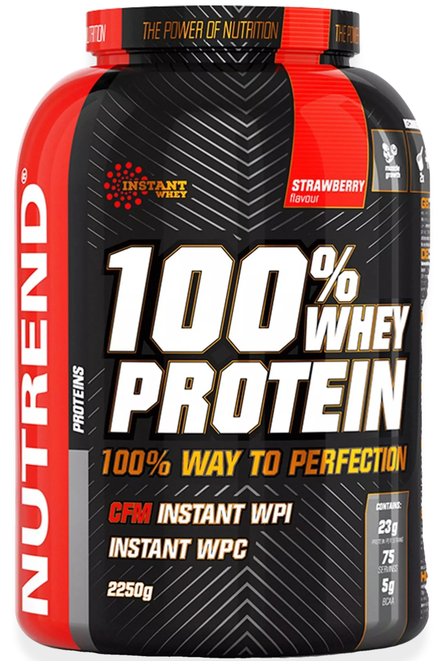 100% Whey Protein, Strawberry - 2250 grams