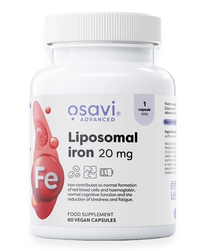 Liposomal Iron, 20mg - 60 vegan caps