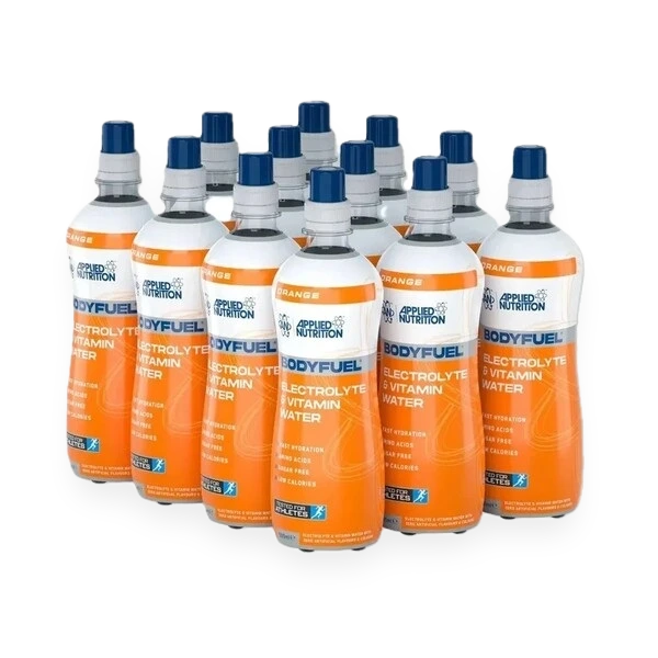 Bodyfuel Electrolyte & Vitamin Water, Orange - 12 x 500 ml.