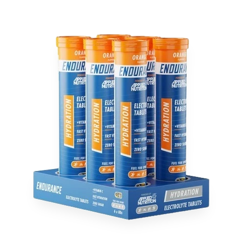 Endurance Hydration Electrolyte Effervescent Tablets, Orange - 6 x 20 tabs