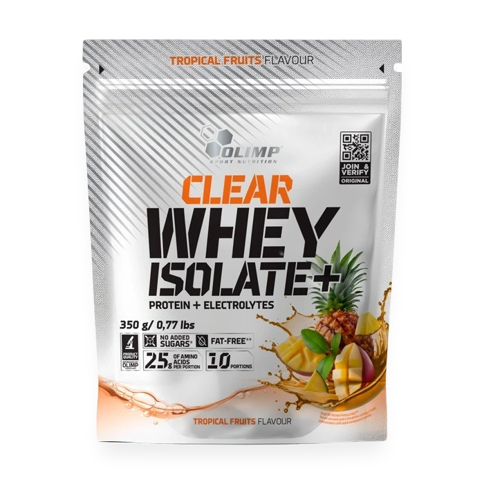 Clear Whey Isolate+, Tropical Fruits - 350 grams