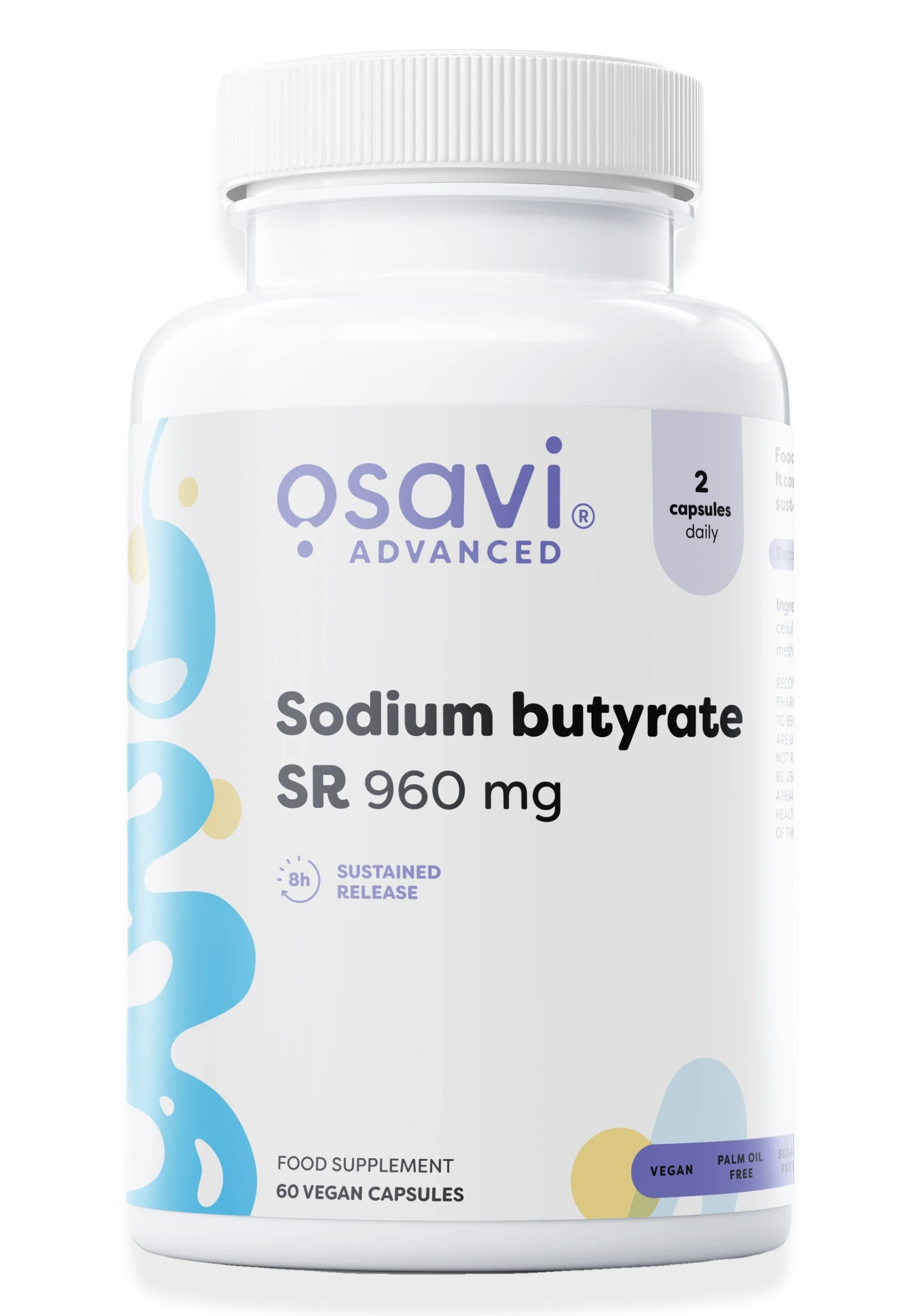 Sodium butyrate SR, 960mg - 60 vegan caps