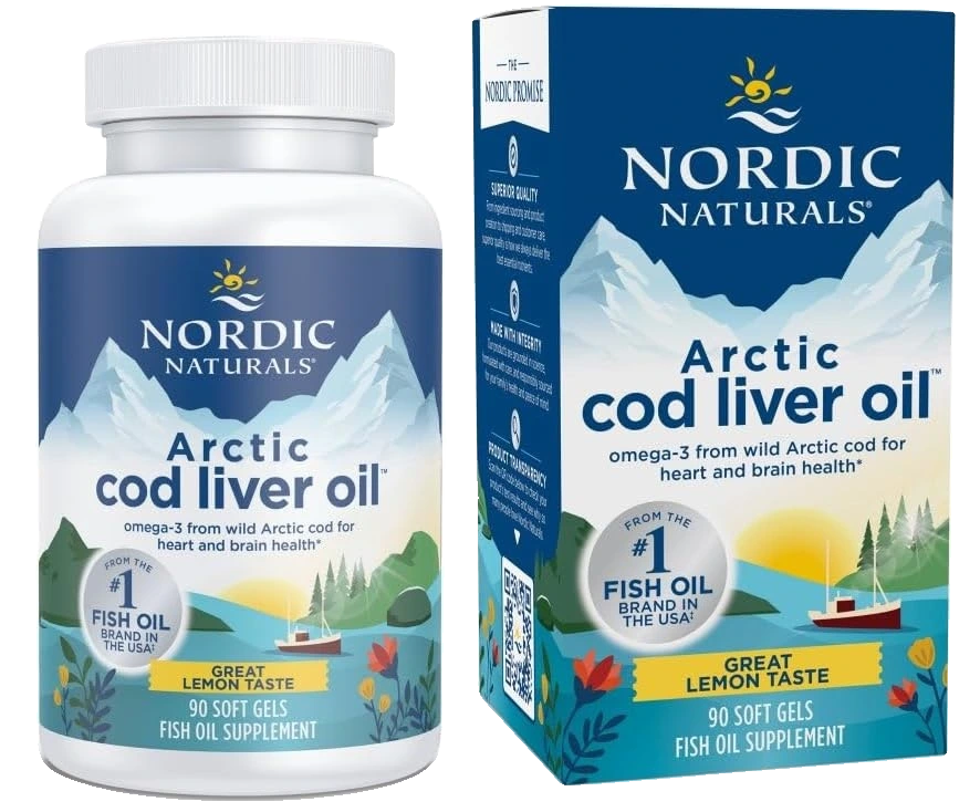 Arctic Cod Liver Oil, 750mg Lemon - 90 softgels