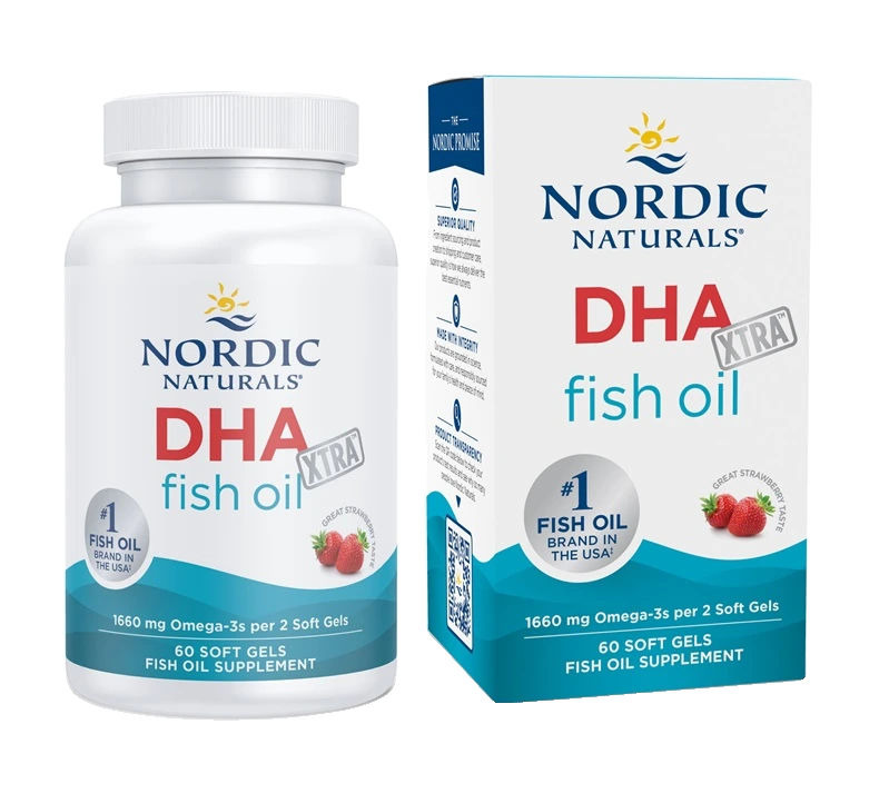 DHA Xtra, 1660mg Strawberry - 60 softgels