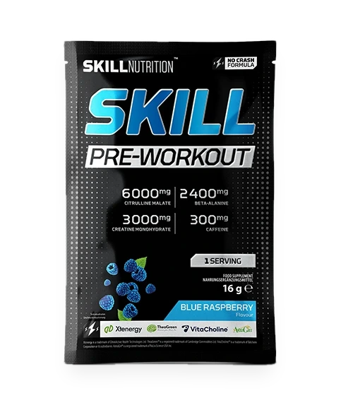 Skill Pre-Workout, Blue Raspberry - 16 grams (1 serving)