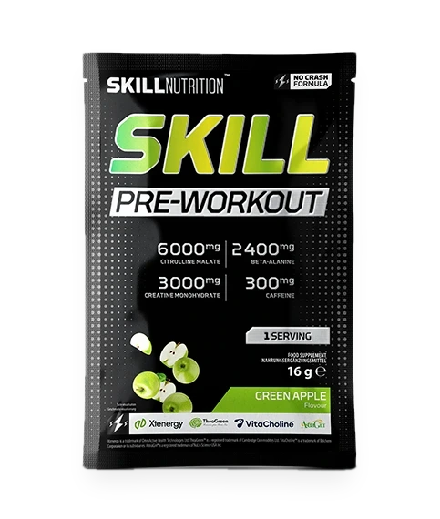 Skill Pre-Workout, Green Apple - 16 grams (1 serving)