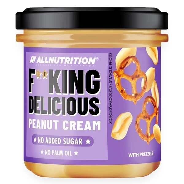 Fitking Delicious Peanut Cream, with Pretzels - 350 grams