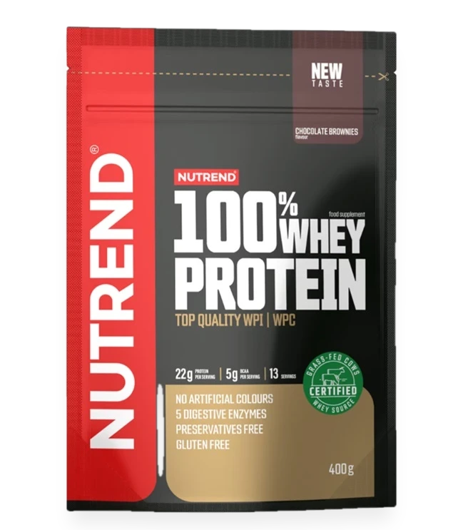100% Whey Protein, Chocolate Brownies - 400 grams