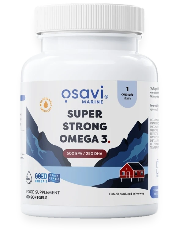 Super Strong Omega 3, 500 EPA / 250 DHA - 60 softgels