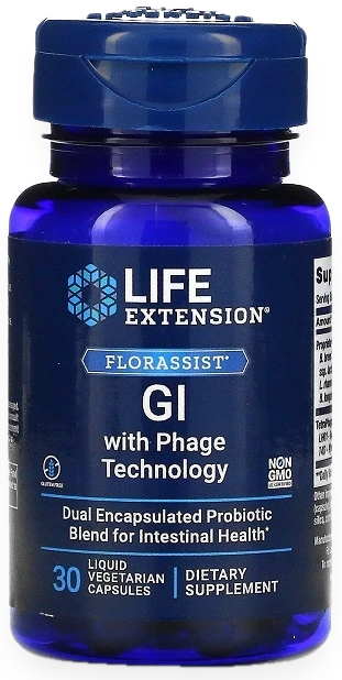 Florassist GI with Phage Technology - 30 liquid vcaps