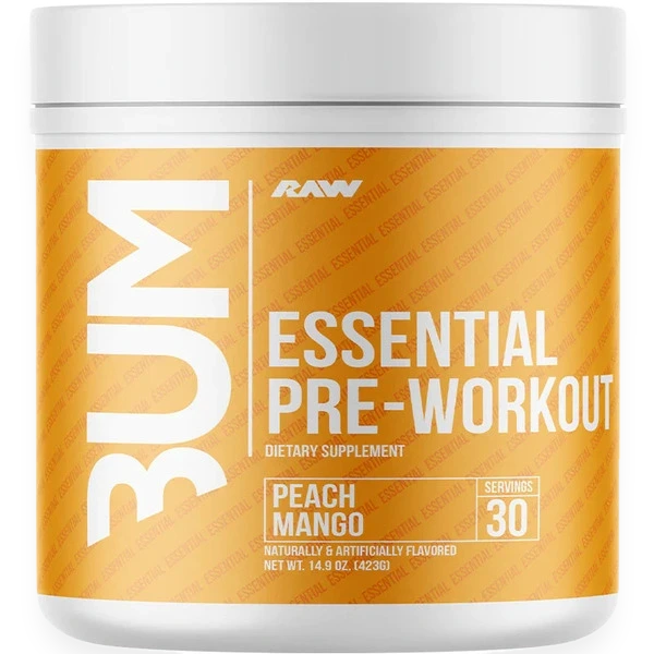 CBUM Essential Pre-Workout, Peach Mango - 423 grams