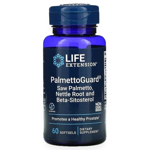 PalmettoGuard Saw Palmetto/Nettle Root with Beta-Sitosterol - 60 softgels