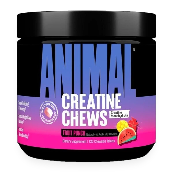 Animal Creatine Chews, Fruit Punch - 120 chewable tablets