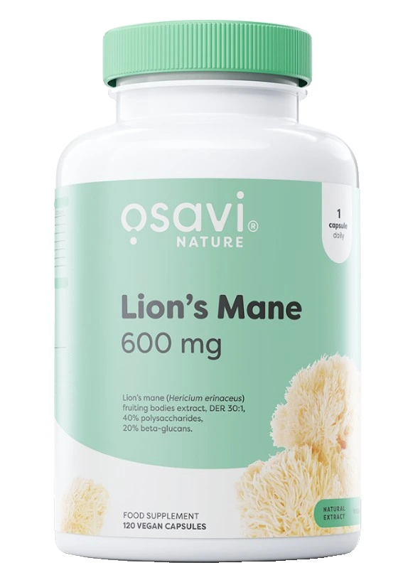 Lion's Mane, 600mg - 120 vegan caps