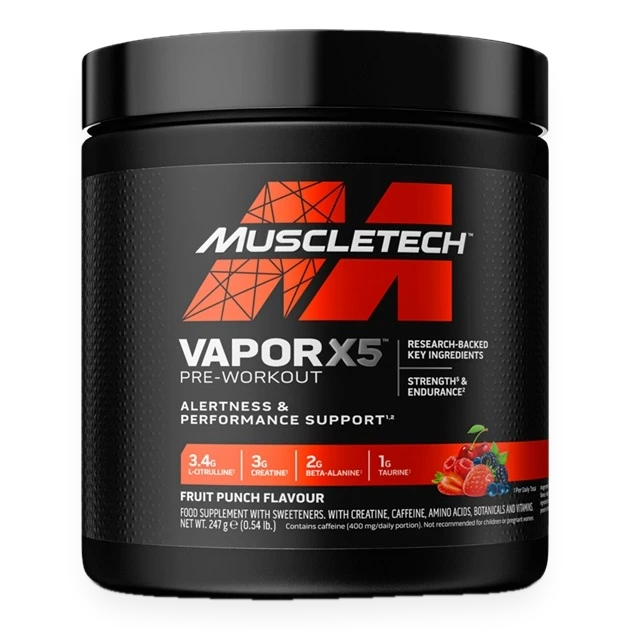 Vapor X5 Pre-Workout, Fruit Punch - 247 grams