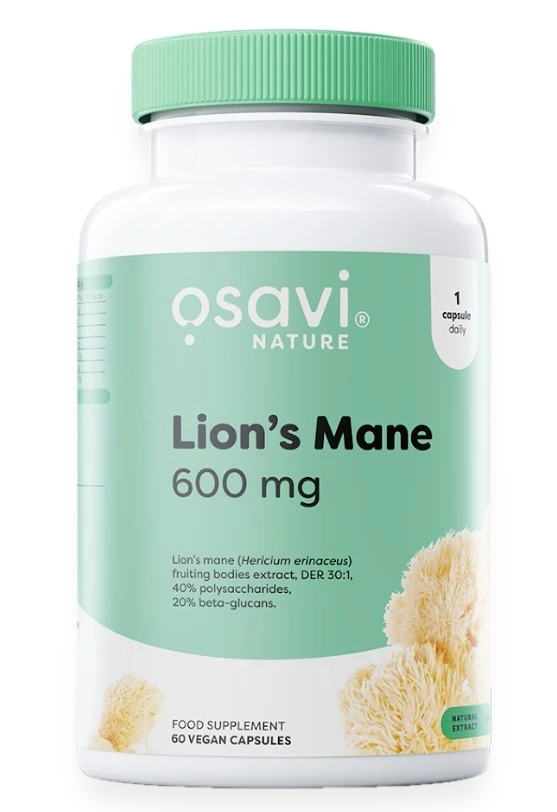 Lion's Mane, 600mg - 60 vegan caps