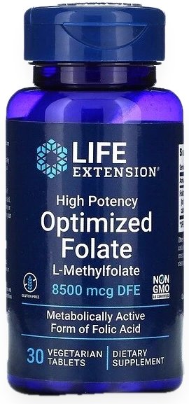 High Potency Optimized Folate - 30 vegetarian tabs