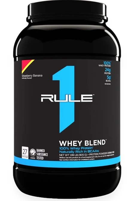 R1 Whey Blend, Strawberry Banana - 905 grams