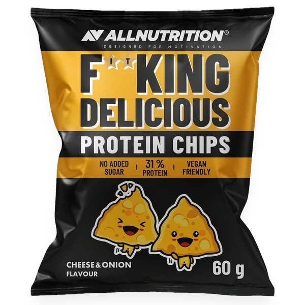 Fitking Delicious Protein Chips, Cheese and Onion - 60 grams